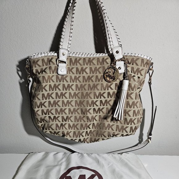 Michael Kors Tote/Satchel/ cross body bag with leather trim - Picture 1 of 5